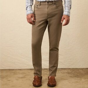 Faherty Men's Stretch terry 5 pocket-driftwood